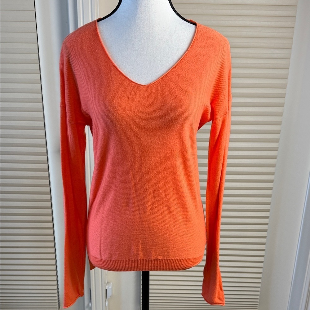 Mossimo Sweater Burned Orange V-Neck, Women's Size M